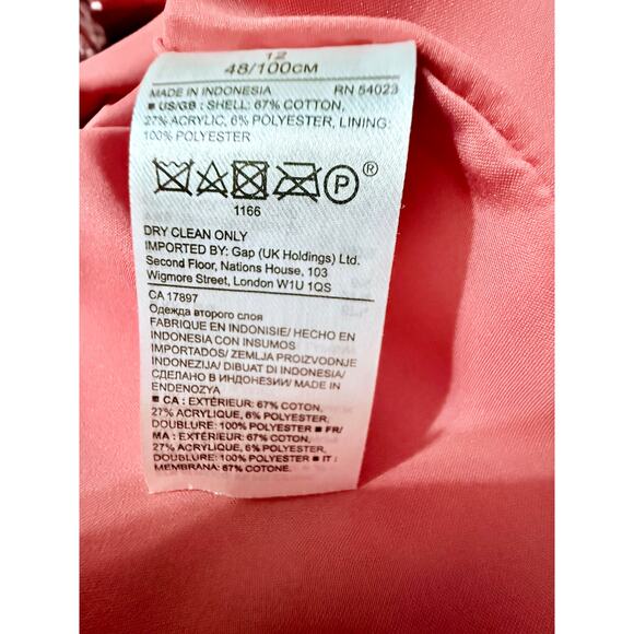 Banana Republic Pink Fringe Tweed Wrap Skirt – Size 12 – NWT - Picture 11 of 11